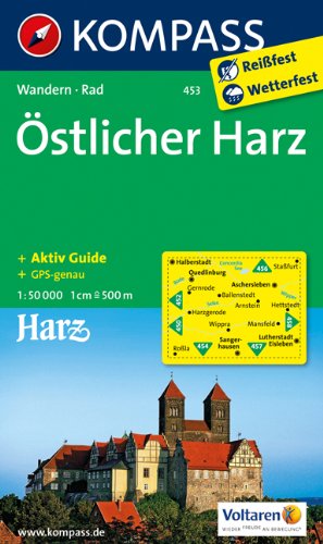 453 Östlicher Harz - Kompass Wanderkarte