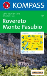 101 Rovereto-Monte Pasubio - Kompass Wanderkarte