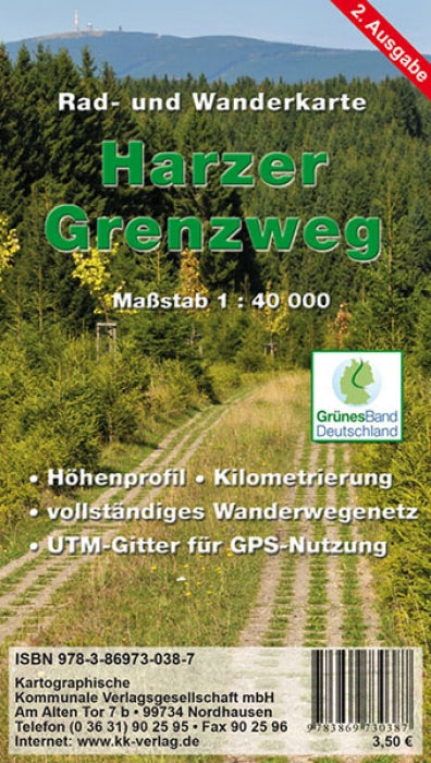 Harzer Grenzweg 1:40.000 - Wanderkarte