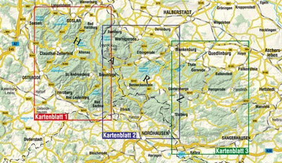 Harzer Wandernadel 1:50.000 - Wanderkartenset