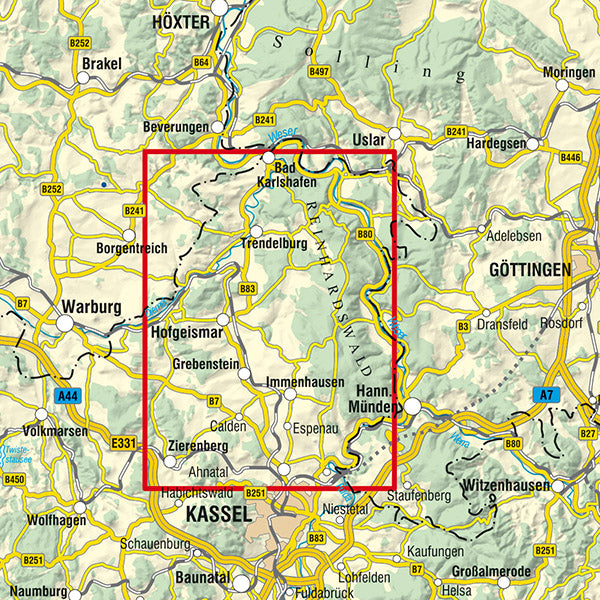 Hofgeismar 1:50.000 - Rad- und Wanderkarte