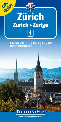 Zürich City Map - 1:16.000