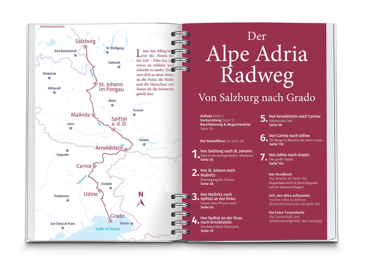 Alpe Adria Radweg - KOMPASS Radreiseführer