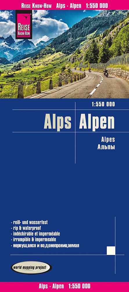 Alpen 1:550.000 - Reise Know How