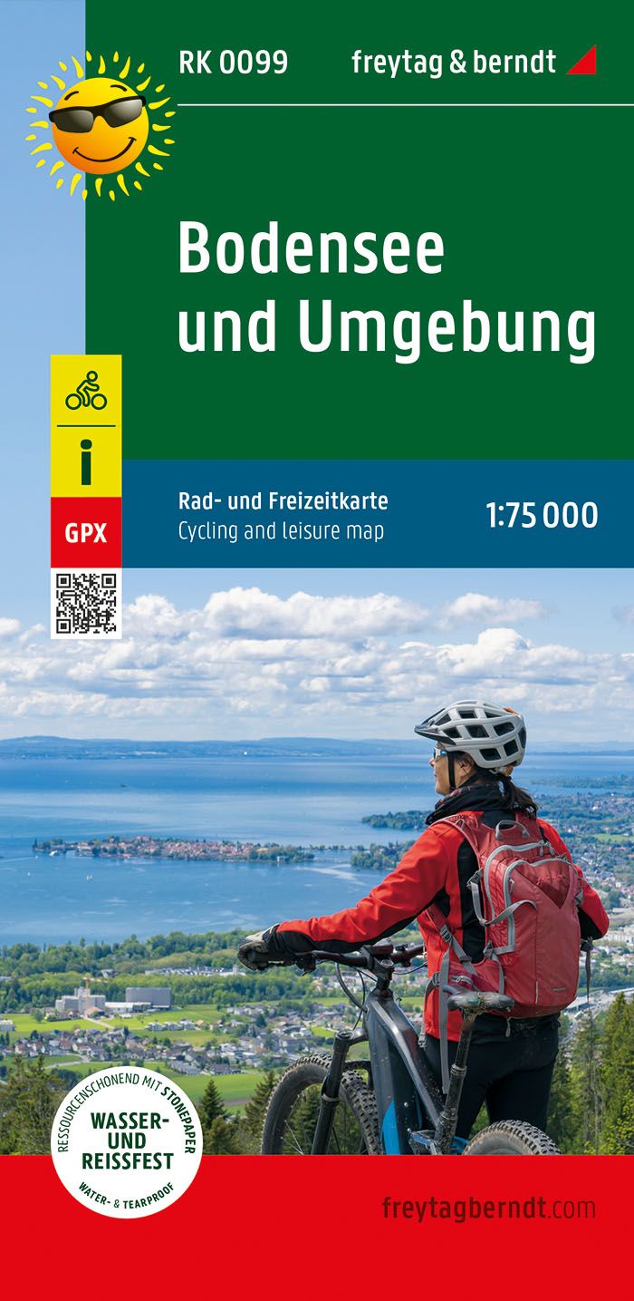 Bodensee und Umgebung-1:75.000-Fahrradkarte - Freytag&Bendt