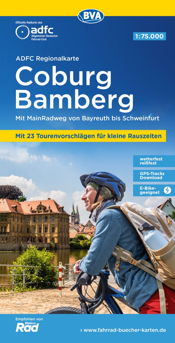 Coburg Bamberg - ADFC Regionalkarte