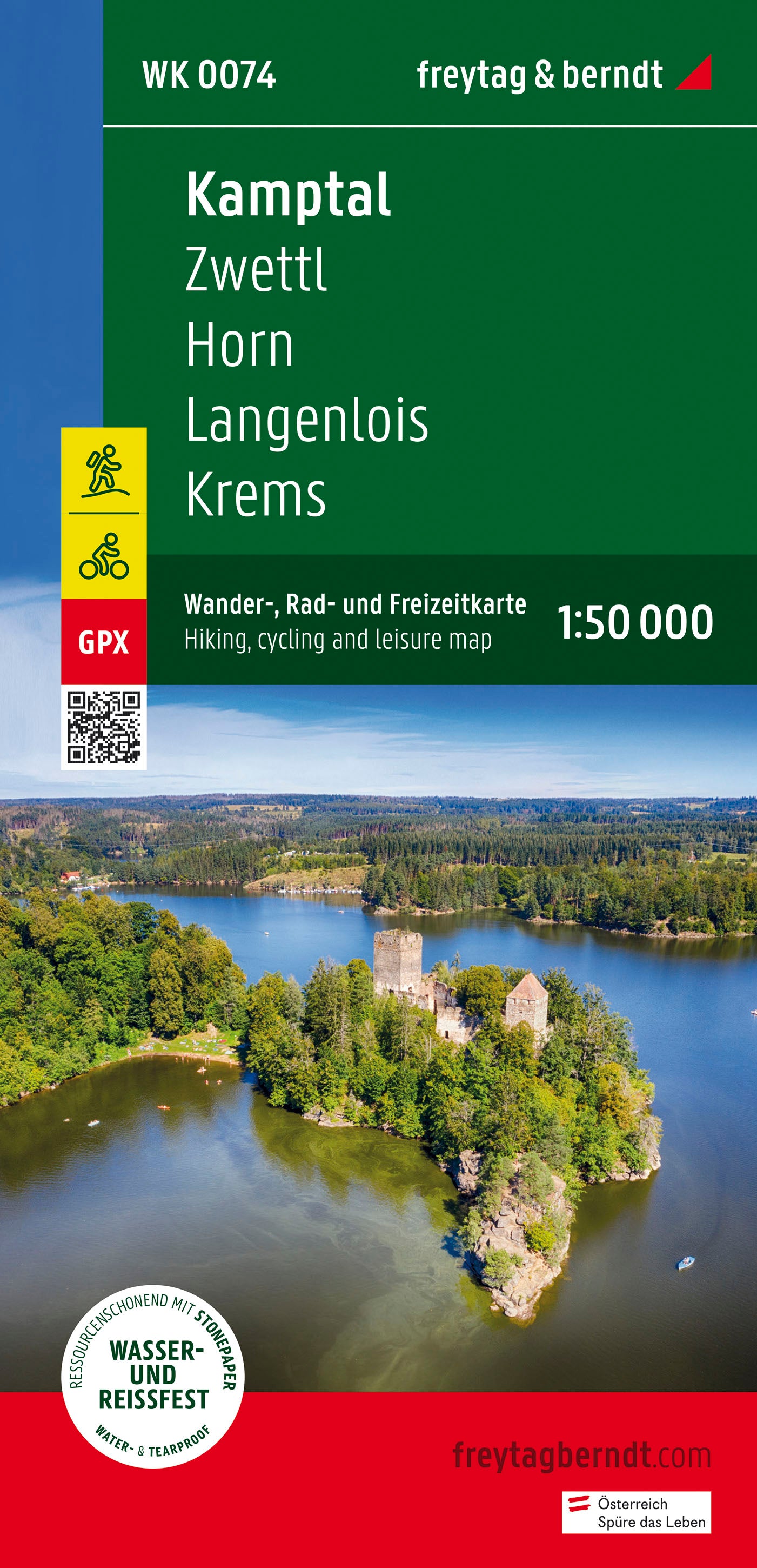Kamptal, Wander-, Rad- und Freizeitkarte 1:50.000 - Freytag&Berndt