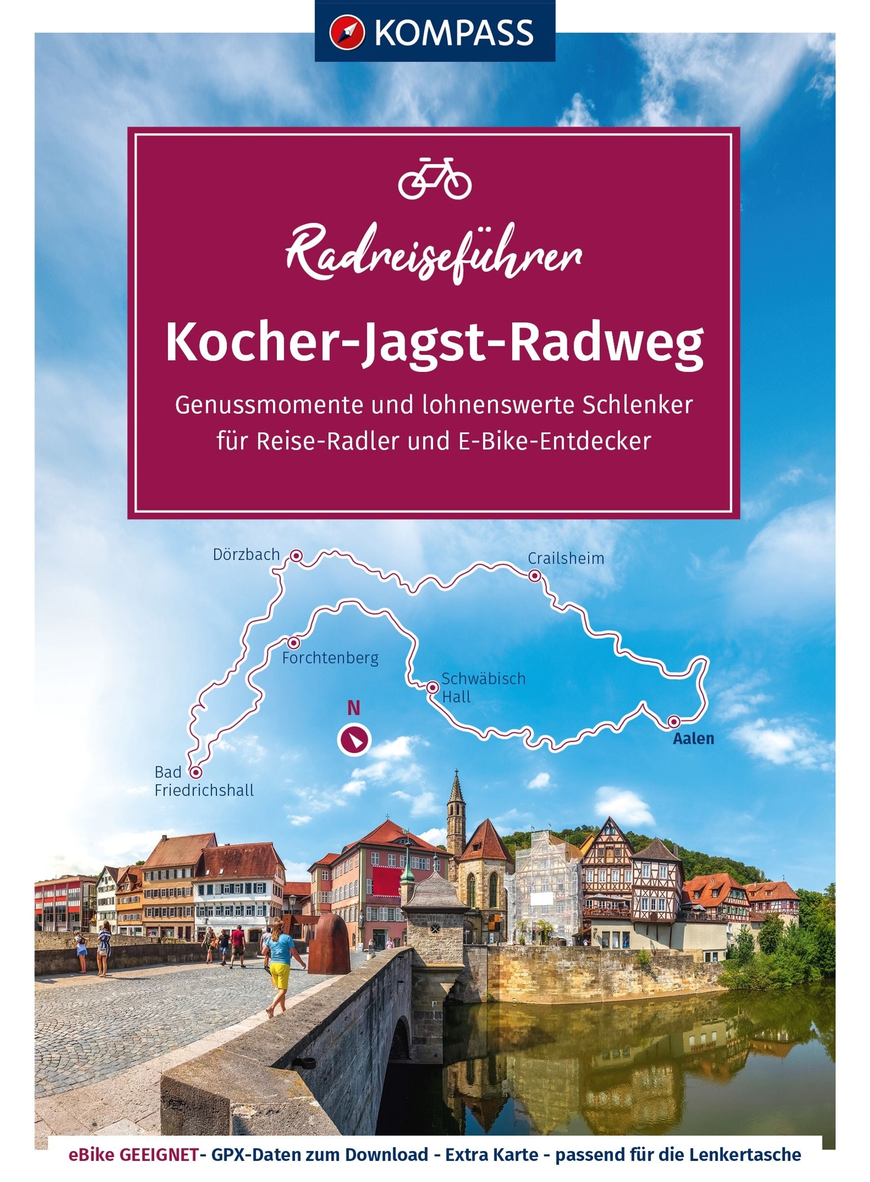 Kocher-Jagst-Radweg - KOMPASS Radreiseführer