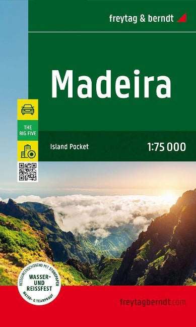 Madeira 1:75.000 Straßen- und Freizeitkarte