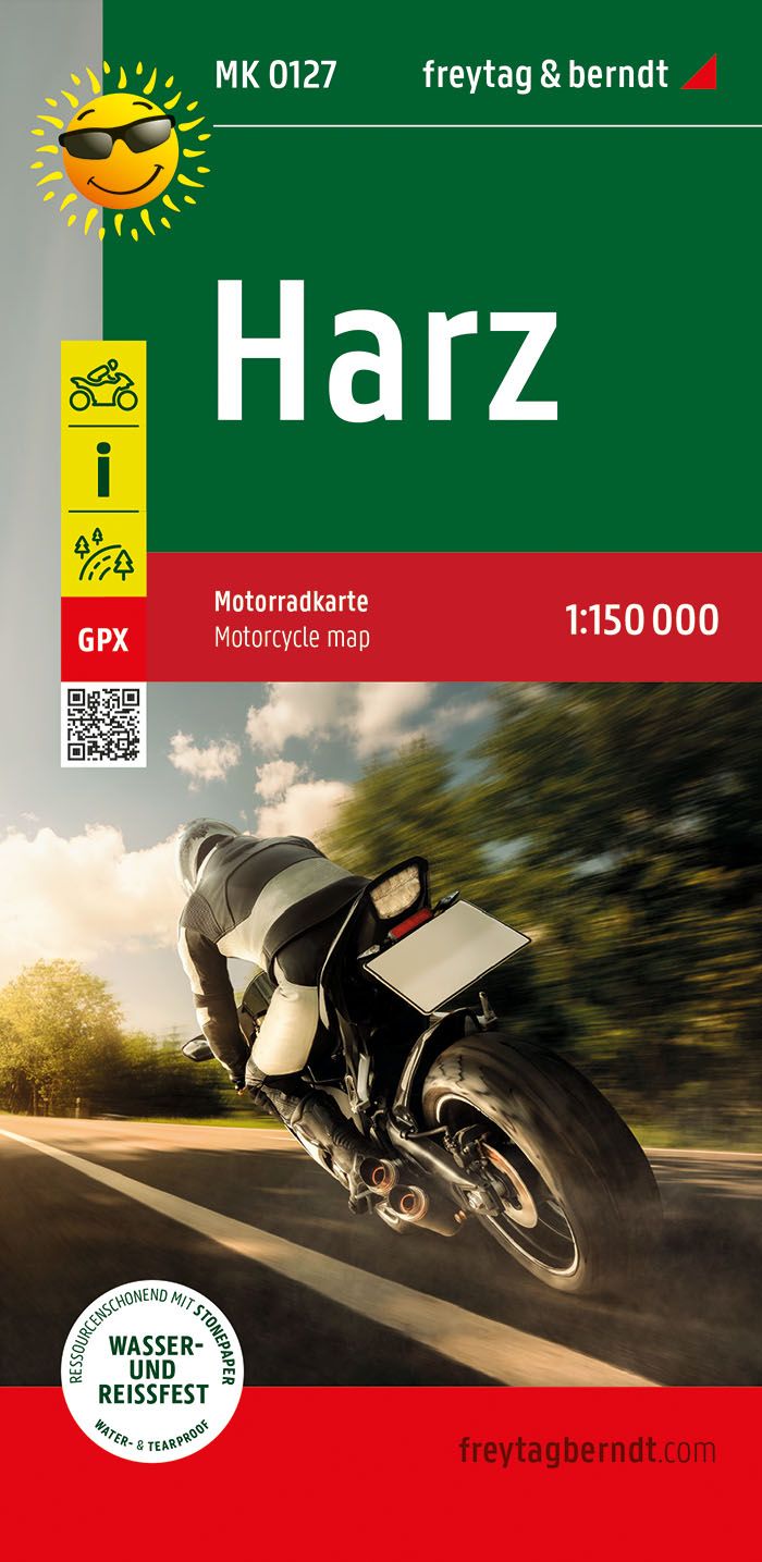 Motorradkarte Harz 1:150.000 - Freytag & Berndt