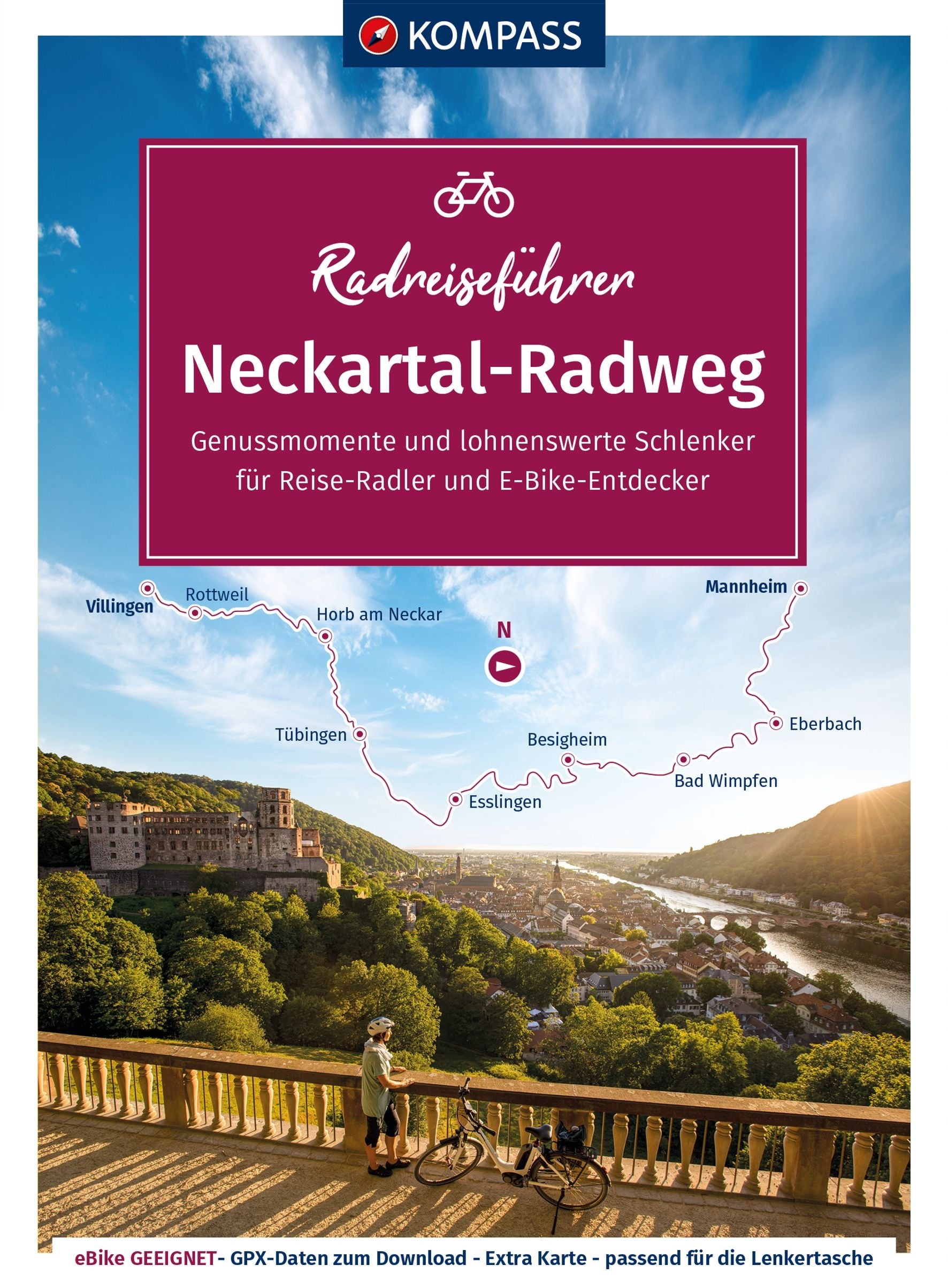 Neckartal-Radweg - KOMPASS Radreiseführer