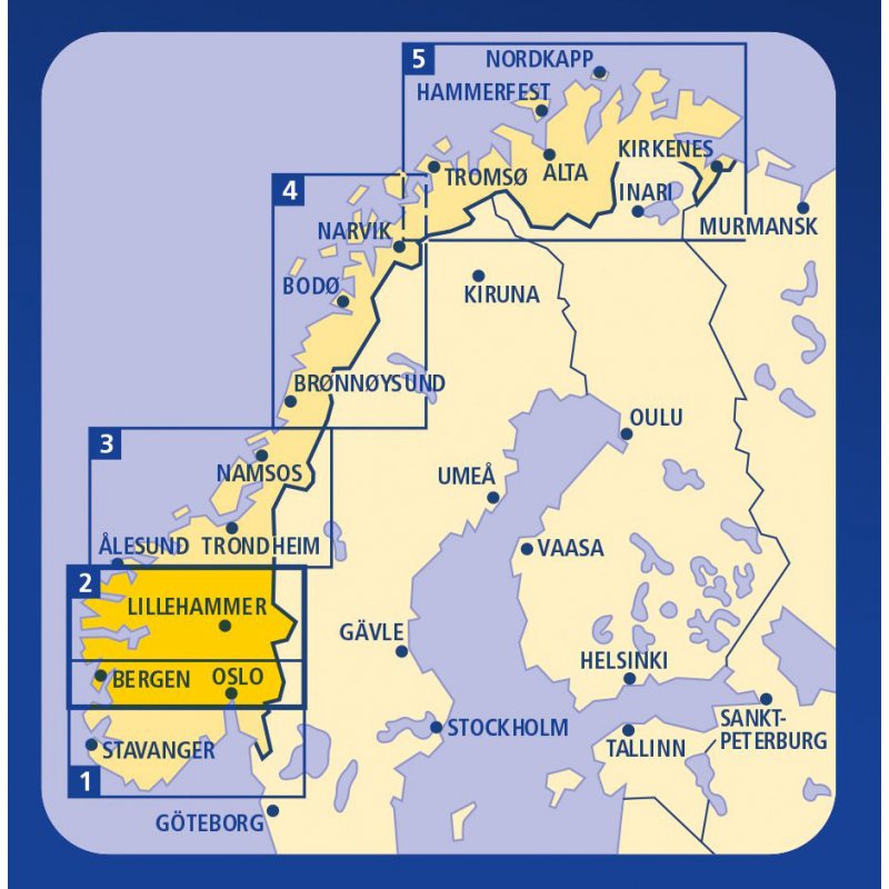 03 Mittel-Norwegen: Älesund - Trondheim - Namsos 1:335.000