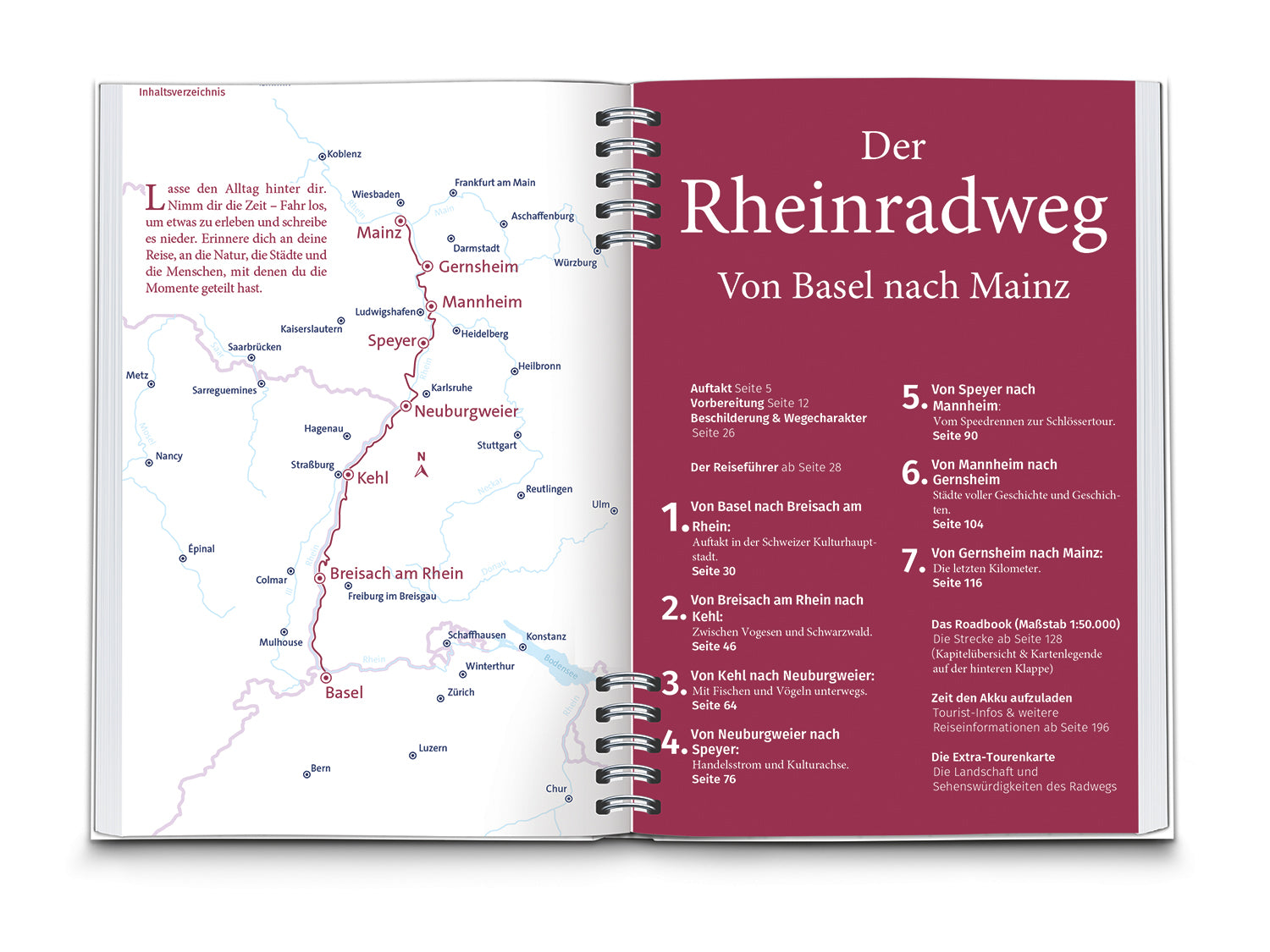 Rheinradweg von Basel bis Mainz - KOMPASS Radreiseführer