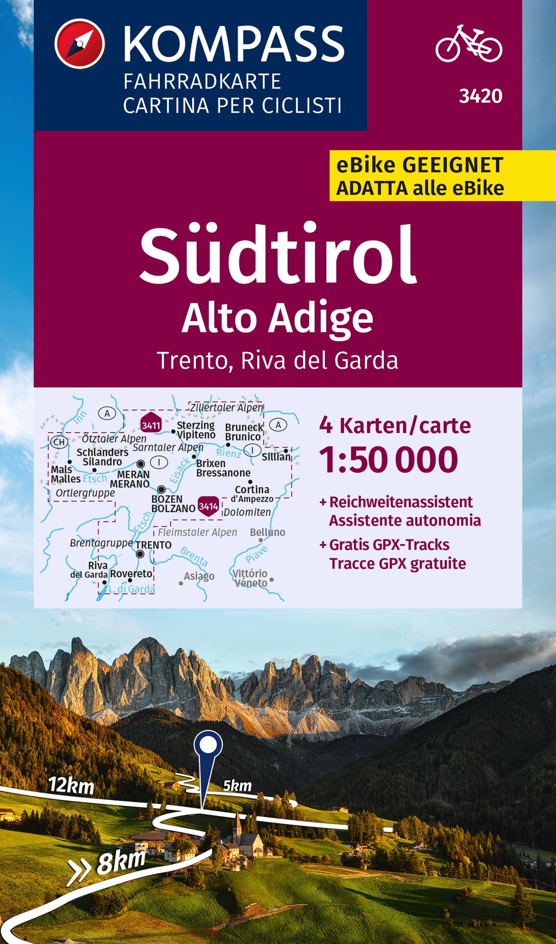 3420 Südtirol Alto Adige, Trento, Riva del Garda 1:50.000