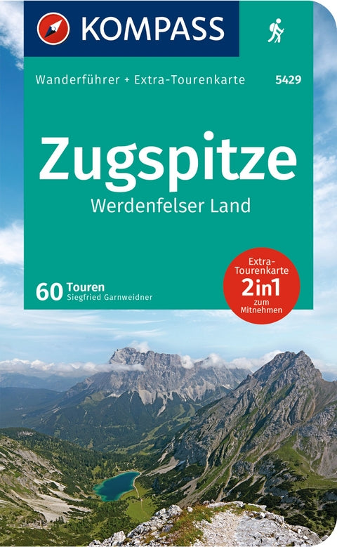 5429 Zugspitze - Werdenfelser Land - Kompass Wanderführer mit Extra-Tourenkarte