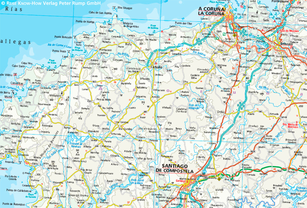Spanien Nord / Jakobsweg (1:350.000) - Reise know-how