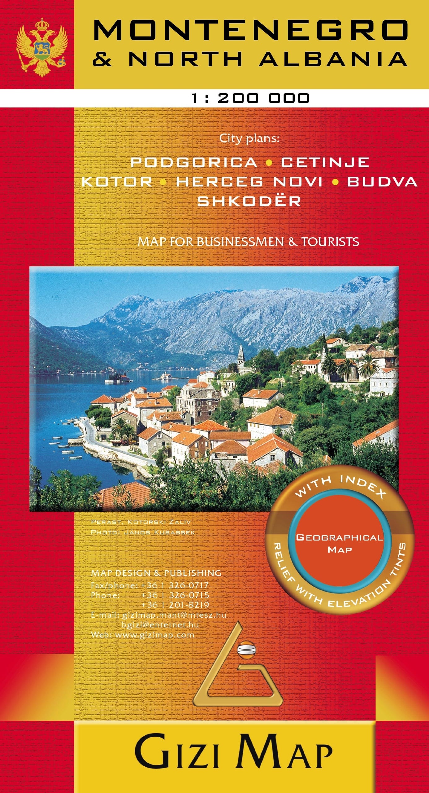 Montenegro & North Albania - 1:200.000