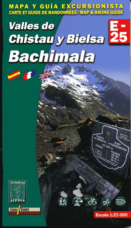 Bachimala 1:25.000 Wanderkarte Editorial Alpina