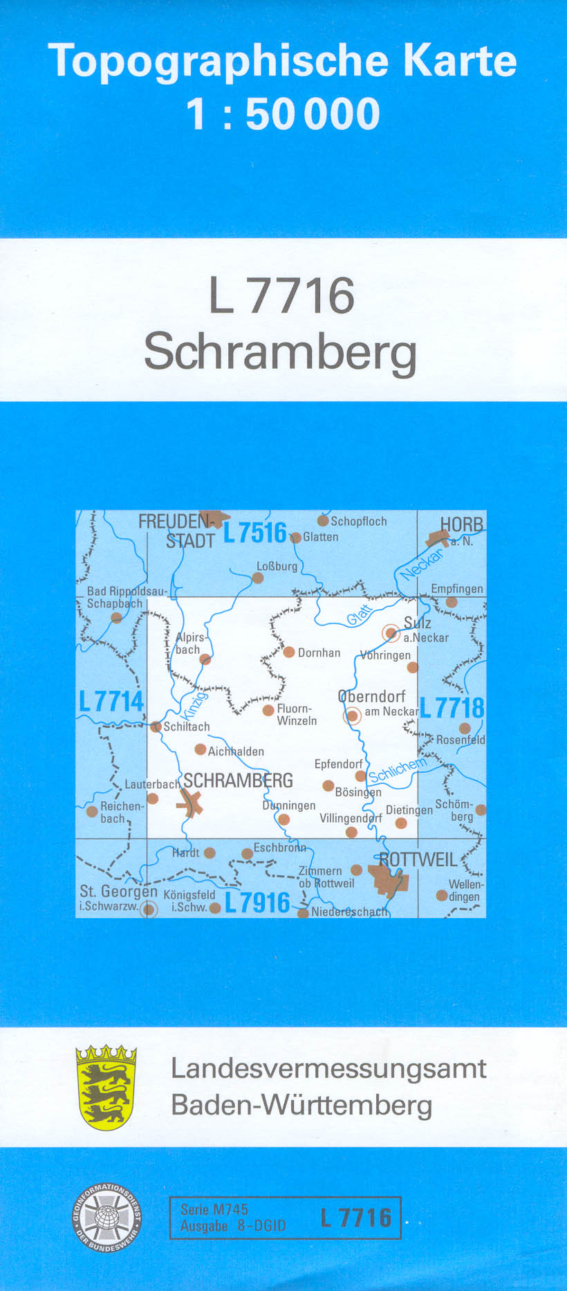 Baden-Württemberg 1:50.000 Topographische Karten