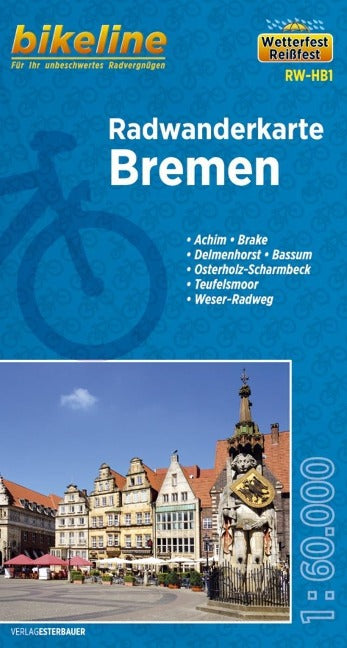 Bremen Bikeline Radwanderkarte - 1:60.000