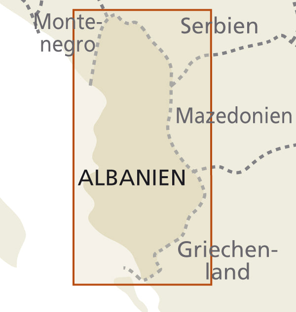 Albanien 1:220.000 - Reise Know-How