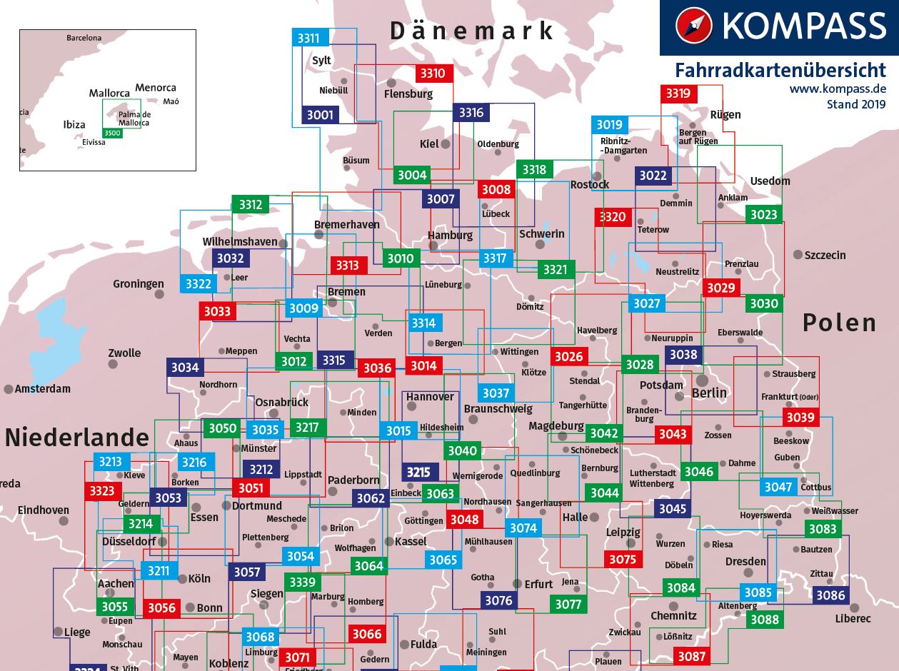 3336 Berchtesgadener Land, Salzburg 1:70.000 - KOMPASS Fahrradkarte