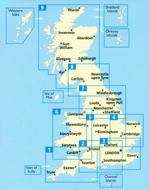 North of England & Scottish Borders 1:200.000 - Straßenkarte GB 08