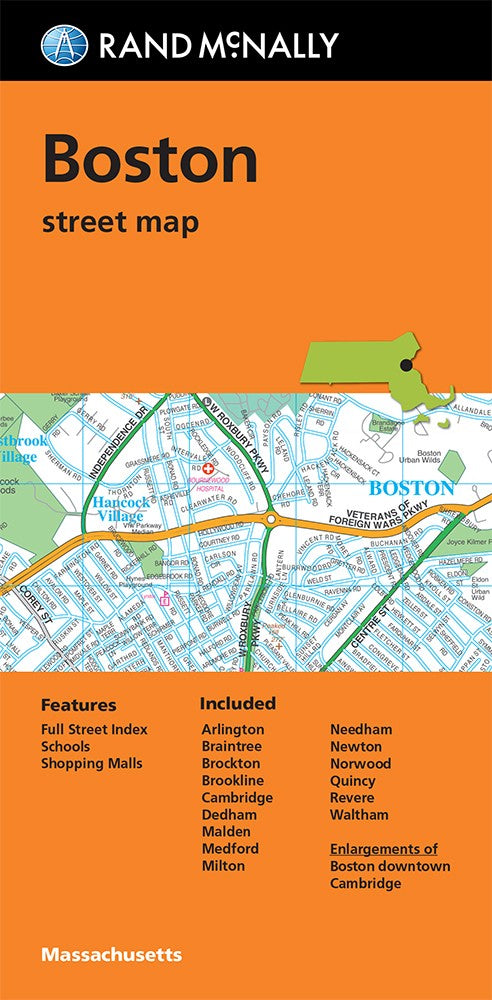 Boston - Stadtplan Rand McNally
