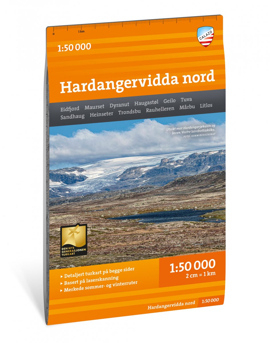 Hardangervidda nord 1:50 000 - Calazo Wanderkarte