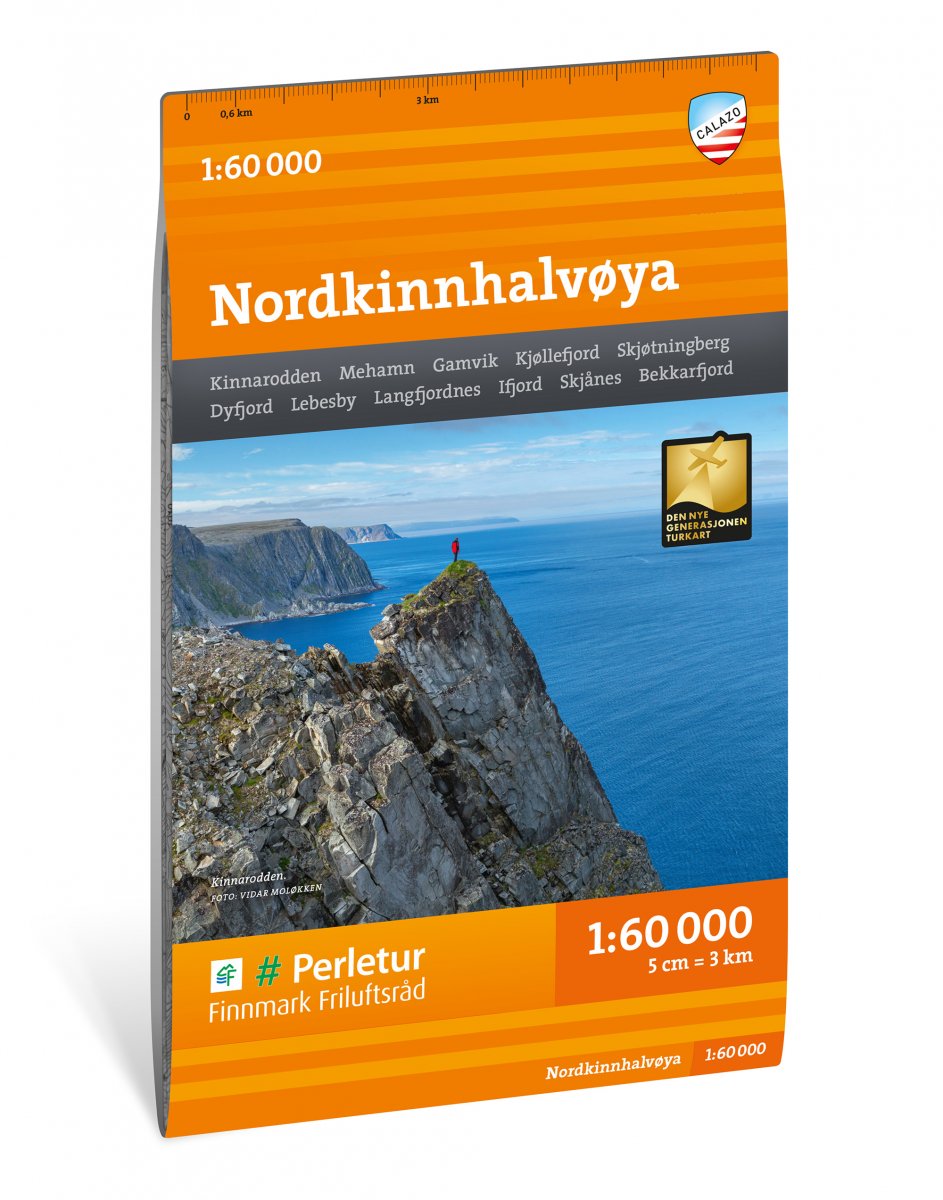 Nordkinnhalvøya 1:60.000 - Calazo Wanderkarte