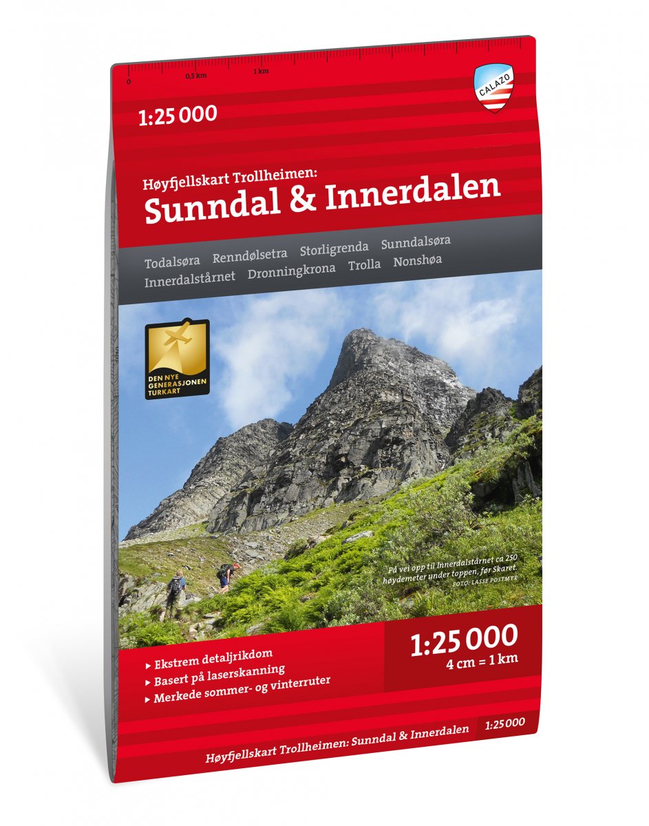 Trollheimen: Sunndal & Innerdalen 1:25 000 - Calazo Wanderkarte