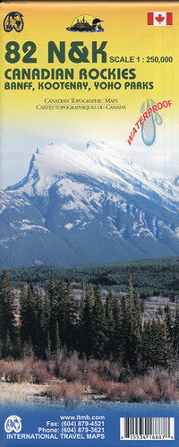 82 N&K & 82 J&O Canadian Rockies - 1:250.000 ITM