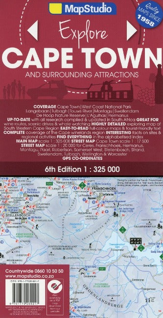 Cape Town & Surrounding Attractions Road Map