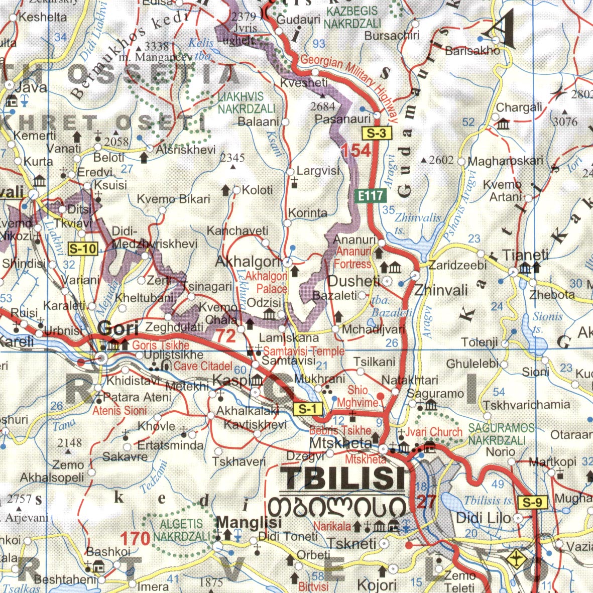 Kaukasus Road Map 1:1 Mio.