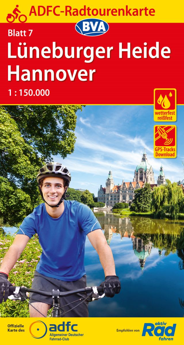 ADFC-Radtourenkarte 07 Lüneburger Heide / Hannover 1 : 150.000
