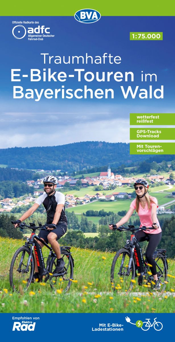 Traumhafte E-Bike-Touren 1:75.000 Bayerischer Wald - ADFC