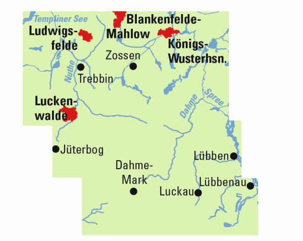 Dahme/Spree - ADFC Regionalkarte