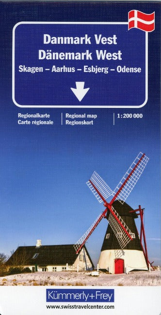 Dänemark West Regionalkarte 1:200.000 - Kümmerly und Frey