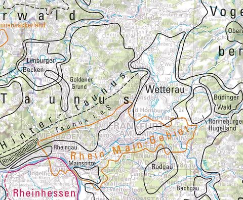 Deutschland Landschaften - 1:1.000.000