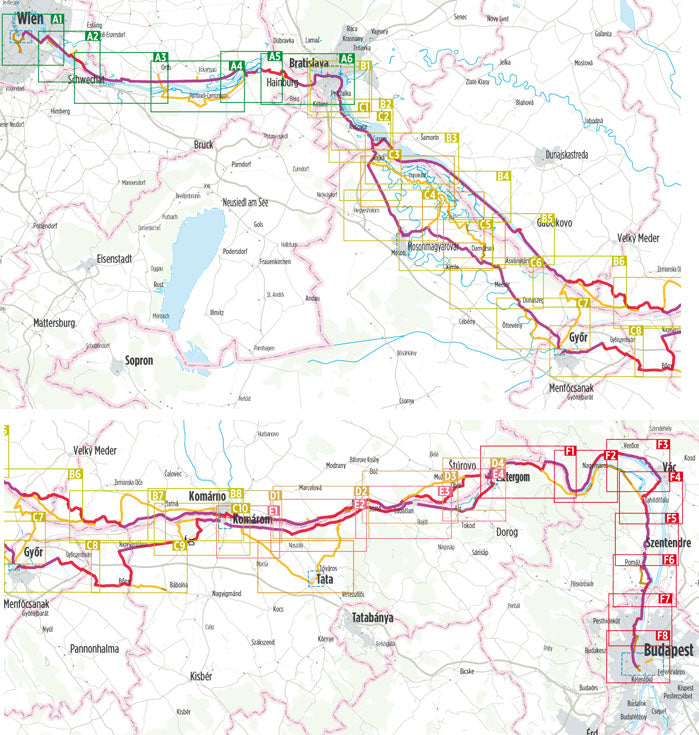Donau-Radweg 3 Slowakei und Ungarn - Bikeline Radtourenbuch