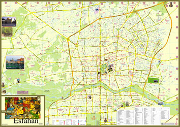Esfahan City Map - 1:16.000