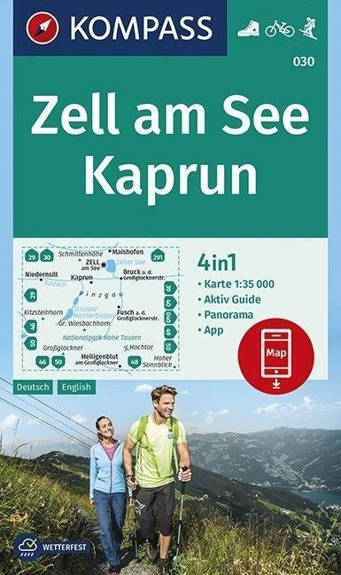 030 Zell am See, Kaprun 1:35.000 - Kompass Wanderkarte