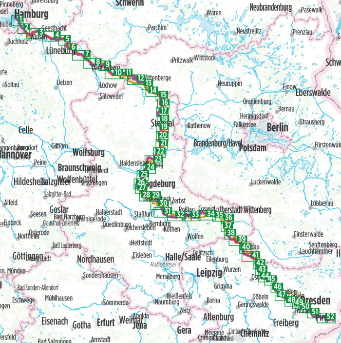 Elbe-Radweg Stromaufwärts - Bikeline Radtourenbuch