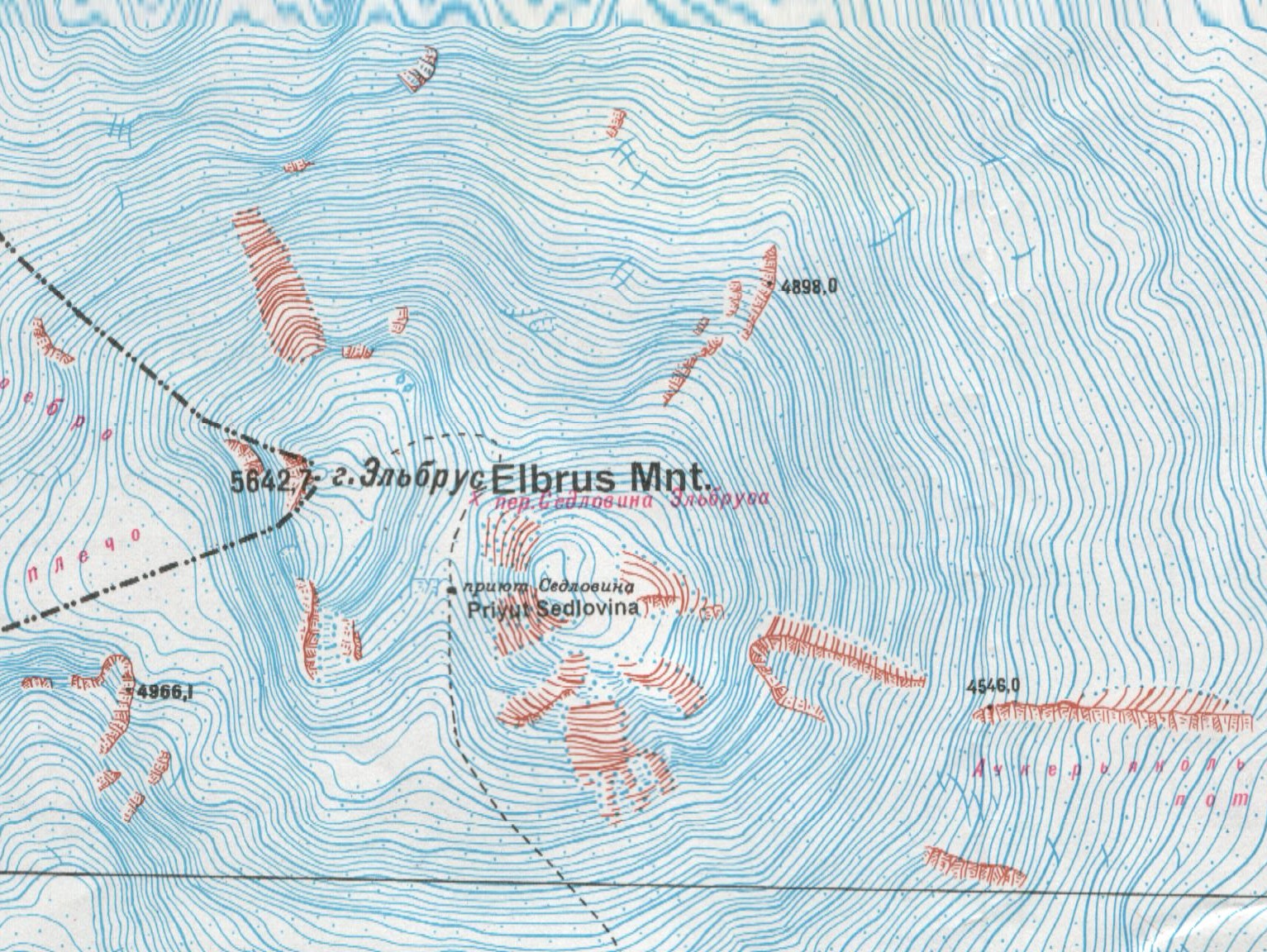 Elbrus 1:50.000 Wanderkarte