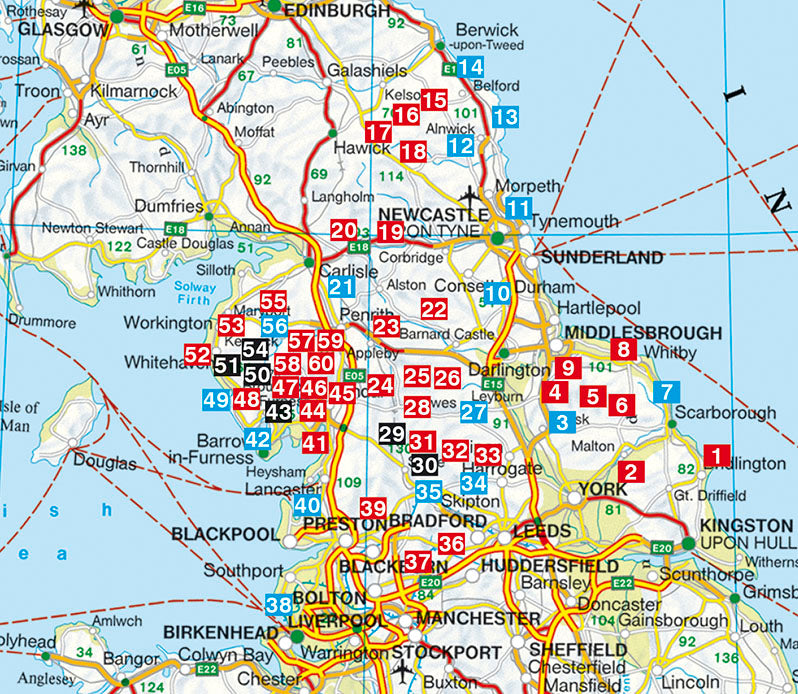 England Nord - Rother Wanderführer