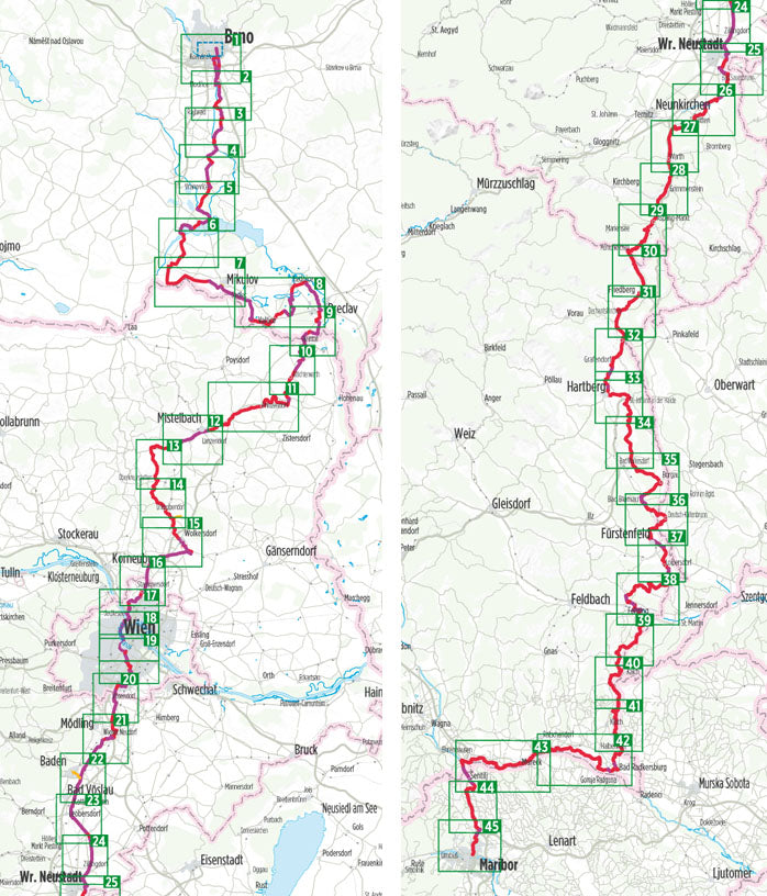 Eurovelo 9 - Von Brünn nach Maribor - Bikeline Radtourenbuch