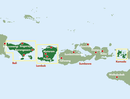 Bali - Lombok - Komodo - 1:125.000
