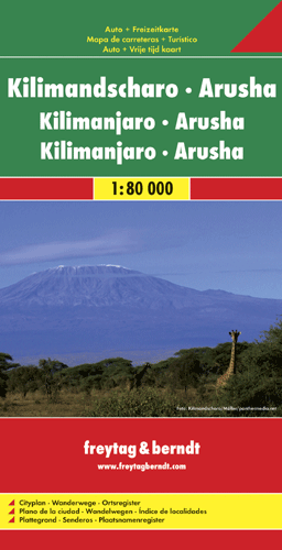 Kilimandscharo - Arusha - 1:80.000