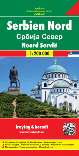 Serbien Nord  Autokarte - 1:200.000 Freytag & Berndt