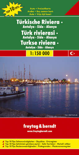 Türkische Riviera - Antalya-Side-Alanya - 1:150.000